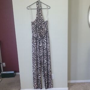 INC International Concepts Animal Print Jumpsuit